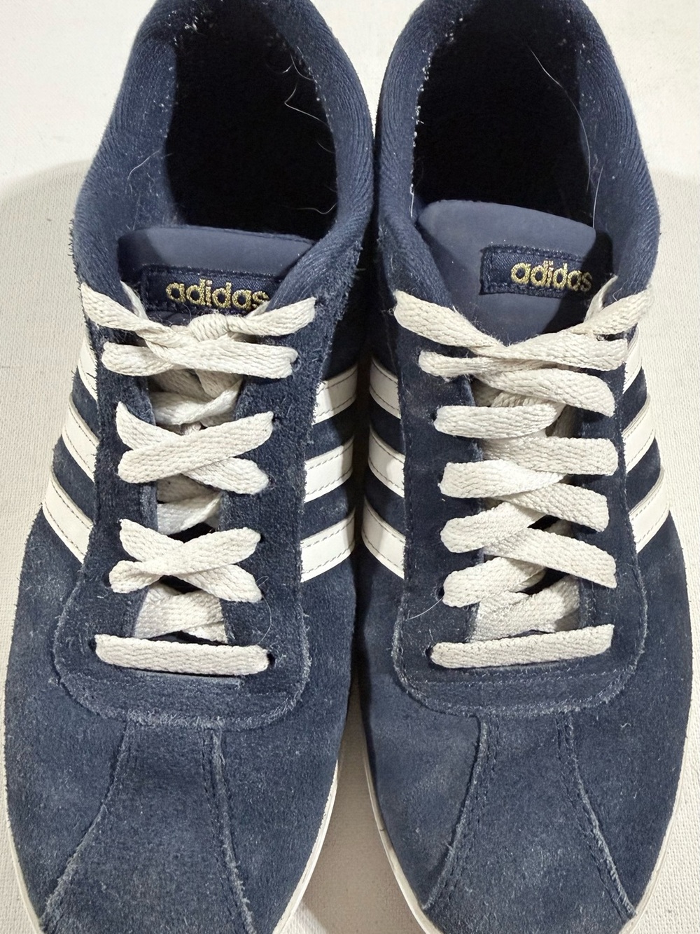Adidas Neo Courtset Navy Blue Suede Tongue Label